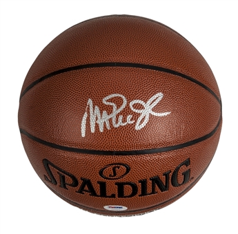 Magic Johnson Signed Basketball (PSA)